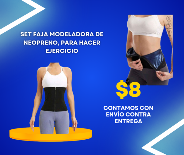 Faja modeladora de neopreno, para hacer ejercicio