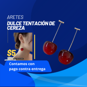 Aretes de forma de cereza