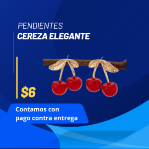 Pendientes De Cereza Elegantes